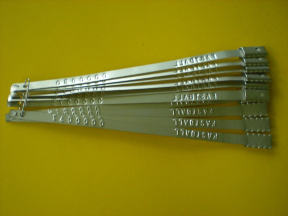 Metal Security Seal 10 Unused Self Locking Seals