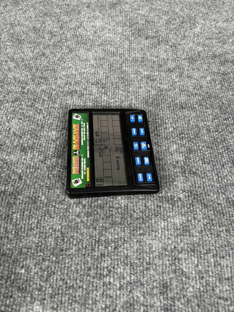 RadioShack Deluxe 2 Player BlackJack Handheld Electronic Game 60-2654 Working
