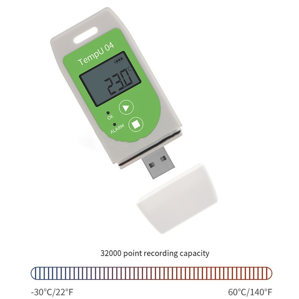 Portable Temperature Recorder with High Accuracy and Easy Report Generation