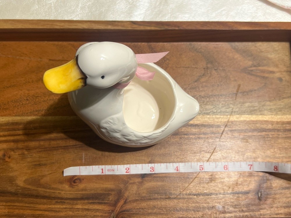 United Silver Cutlery Co Earthenware Duck Planters
