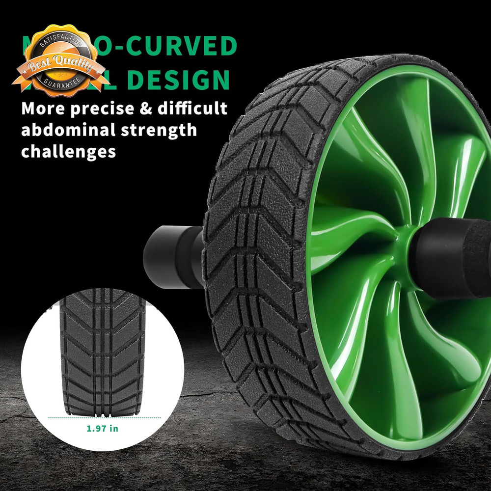 Ab Roller Wheel Core Abdominal Strength Training Home Gym Exercise Men