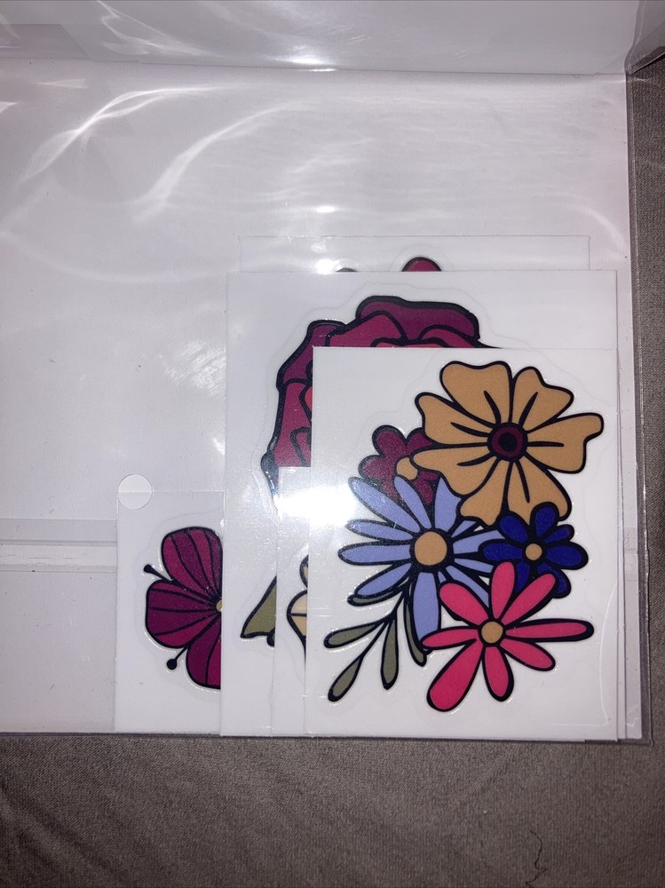 Recollections Bold Florals Cold Transfer Stickers