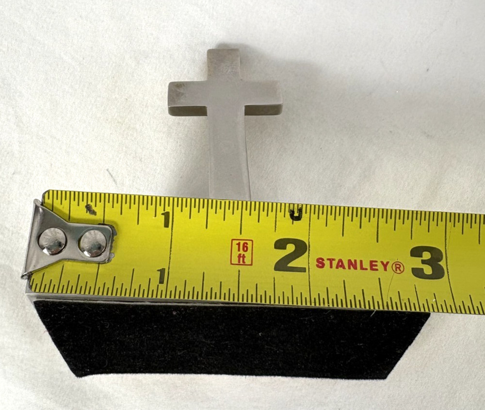 Platinum Miniature Bible Clock Cross Gift