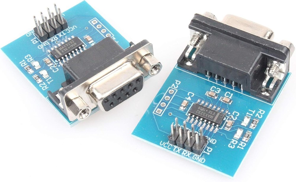 RS232 to TTL Module (Pack of 2) with Communication Indicator for Projects