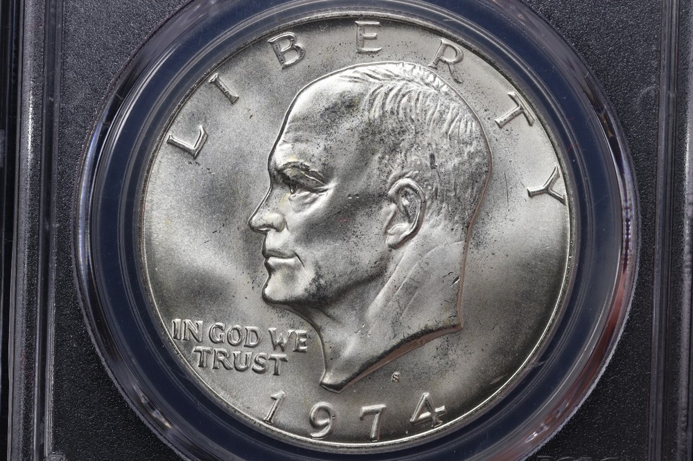 1974-D $1 Eisenhower Dollar PCGS MS66 Silver