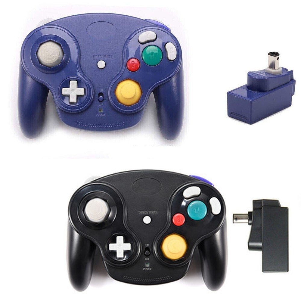 Wireless Game Controller w/ Adapter Wavebird For Gamecube Classic Retro GC NGC