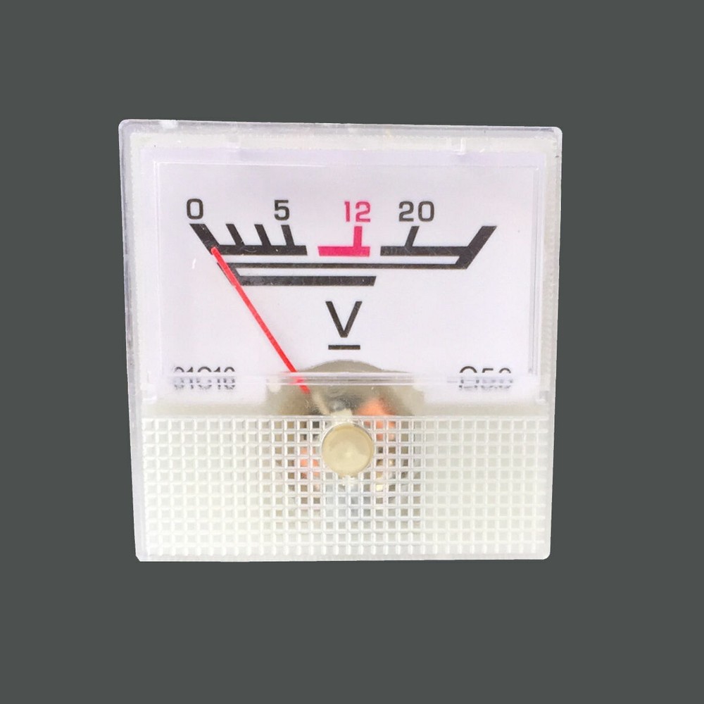 12V Analog Panel Meter DC 0-20V voltmeter Voltage Guage 5PCS