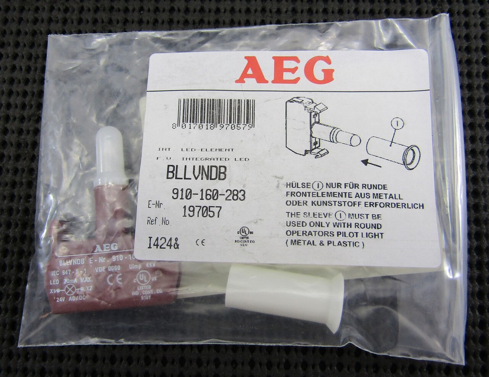AEG BLLVND-BLUE 24V AC/DC BLUE LED ELEMENT