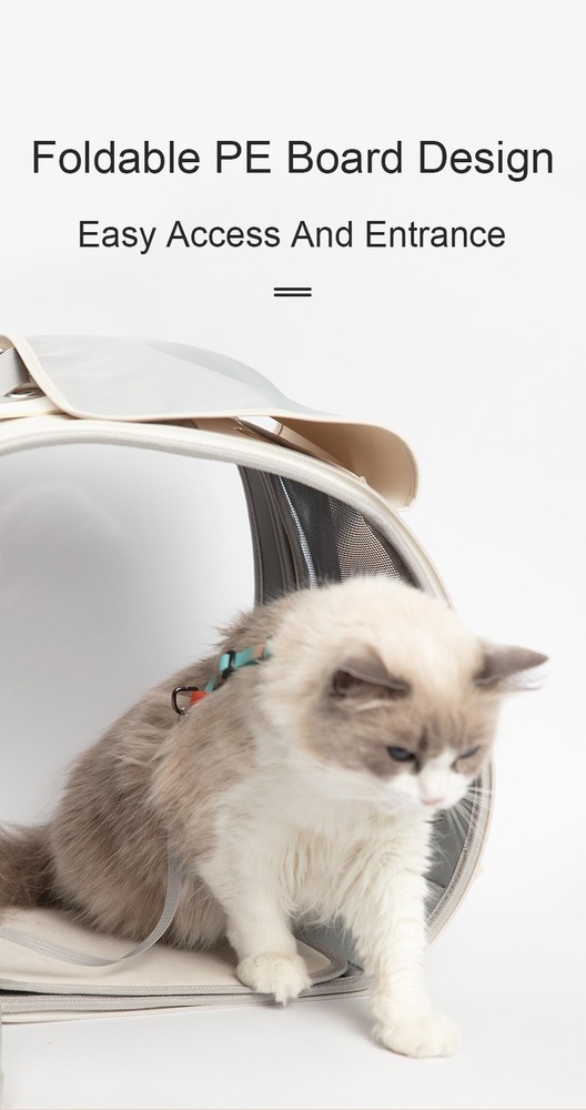 Pet Cat Dog Backpack Carrier With Clear View