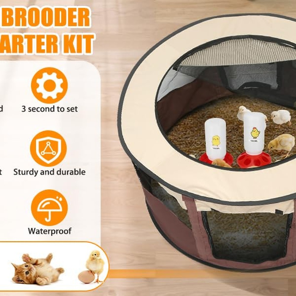 Chicken Brooder Box for Chick Starter Kit - 2026 Upgrade XL (Extra Large) Dou...