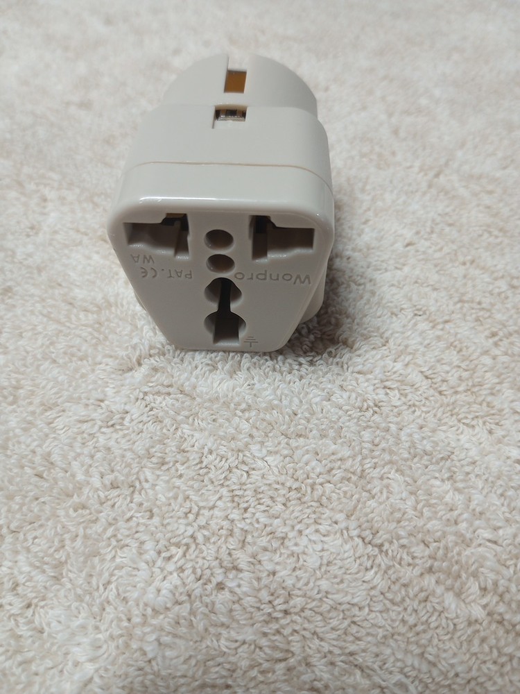 OREI Grounded Universal 2 in 1 Schuko Plug Adapter Type E/F for Germany, Fran...