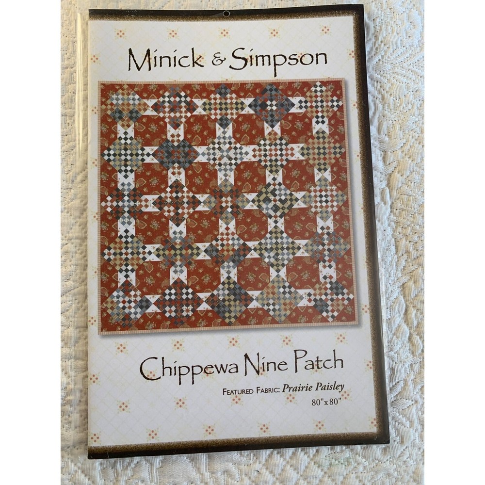 Minick & Simpson Chippewa Nine Patch Quilt Pattern - New