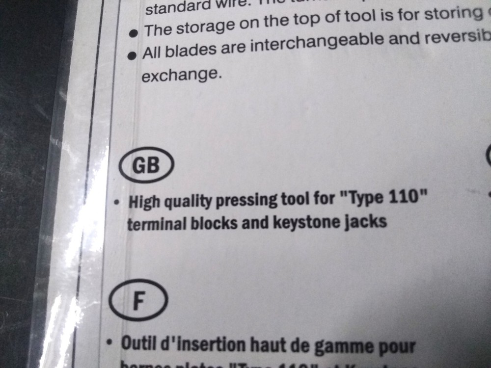 Digitus Punch Down Tool Type 110 Terminal blocks & Keystone jacks
