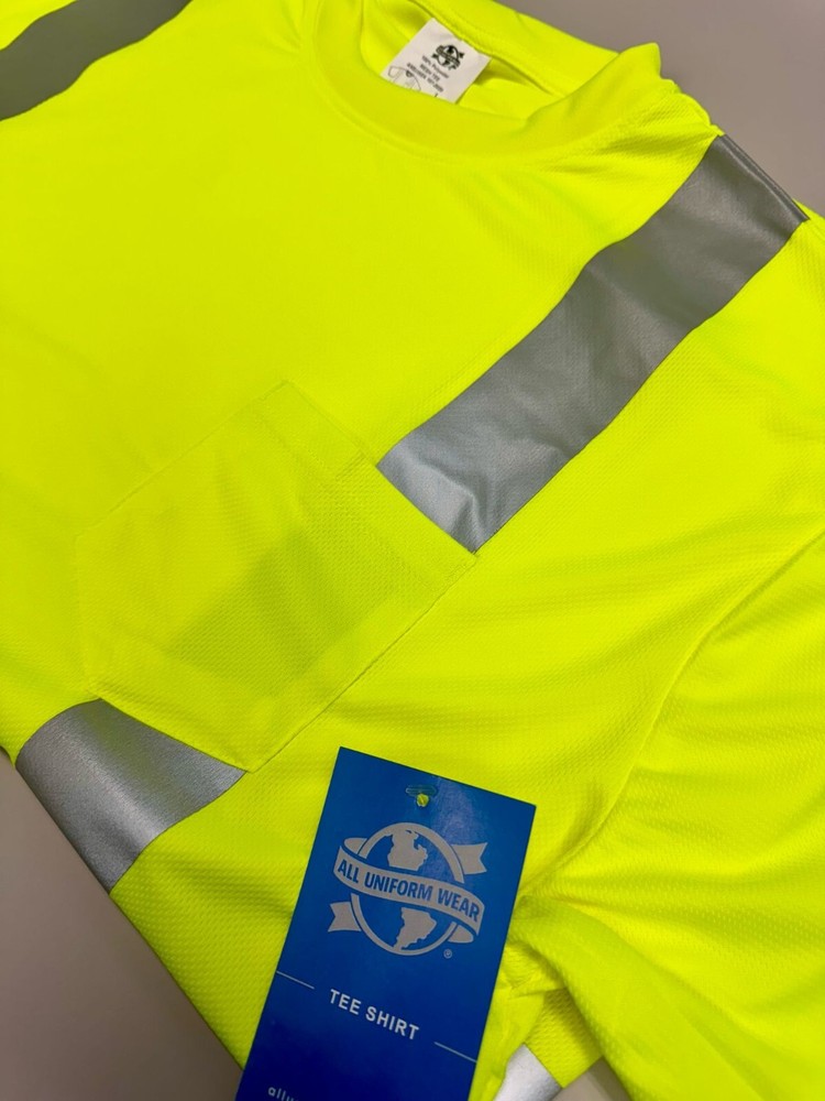 Mesh Safety Tee, Safety Green