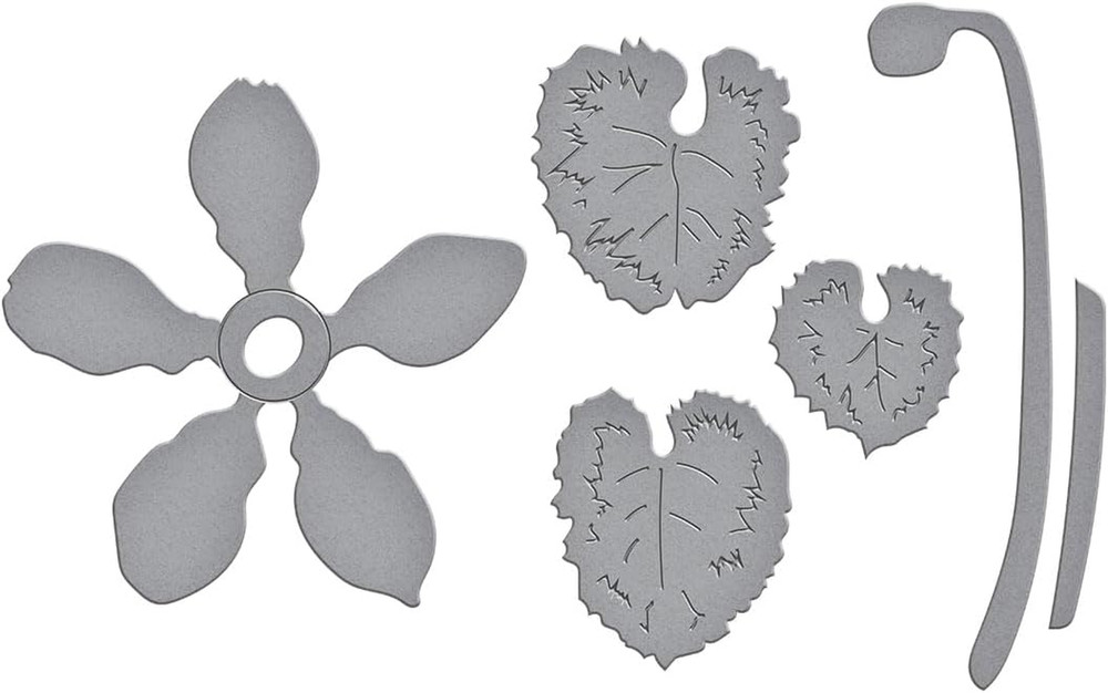 Cyclamen Etched Dies