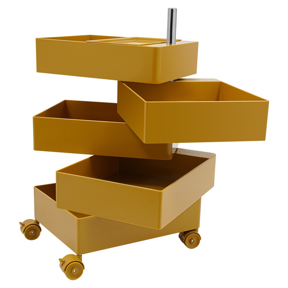 5 Drawers 360?? Movable Rotating Storage Side End Coffee Table Sofa Cabinet NEW