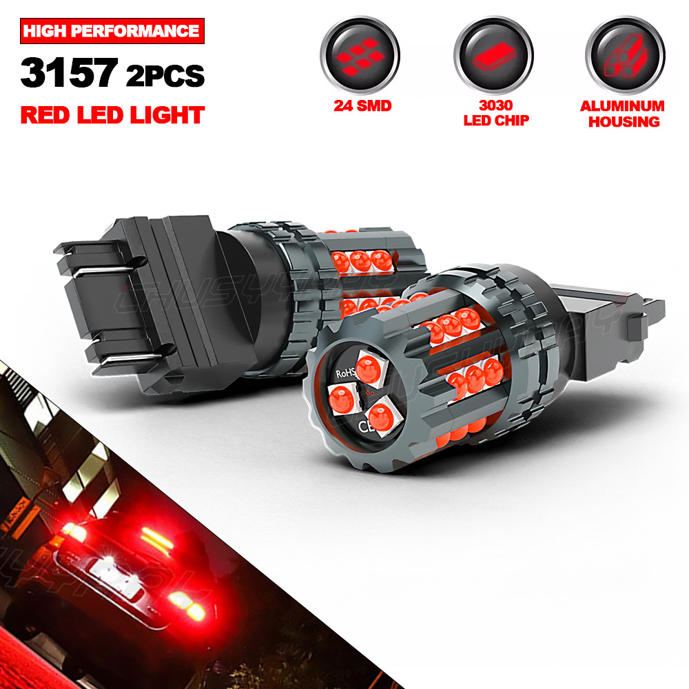 3157 LED Red Brake Tail Stop Light Bulbs For Dodge Ram 1500 2500 3500 1994-2010