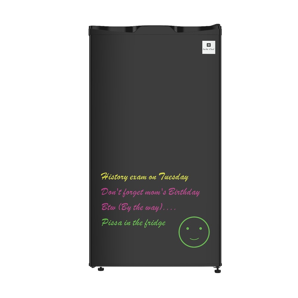 Arctic Chef, 3.2 Cu. Ft. Compact Refrigerator, Black Stainless Steel