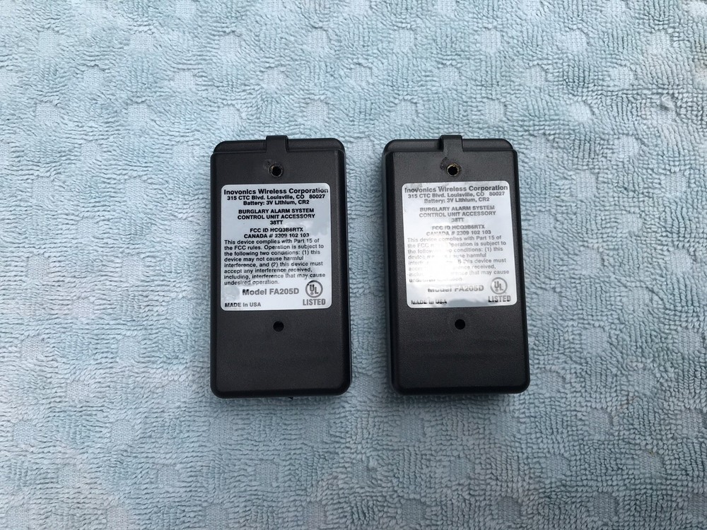 Two Units INOVONICS Wireless FA205D Two Button Transmitter