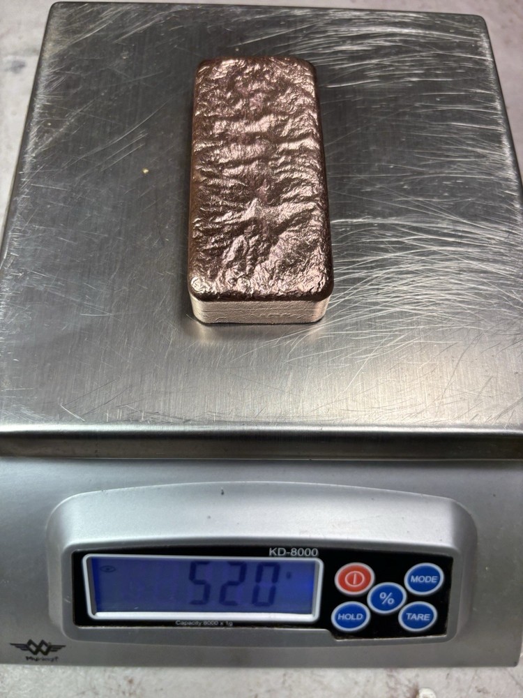 1 lb .999 Pure Copper Bar Ingots