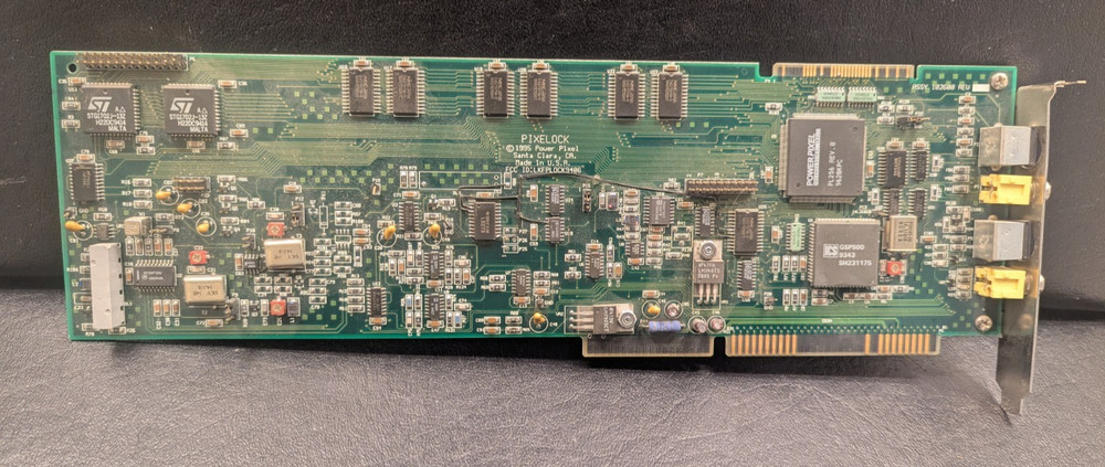 PIXELOCK c. 1995 Power Pixel Computer Card ‘102601 REV E2’ – Untested