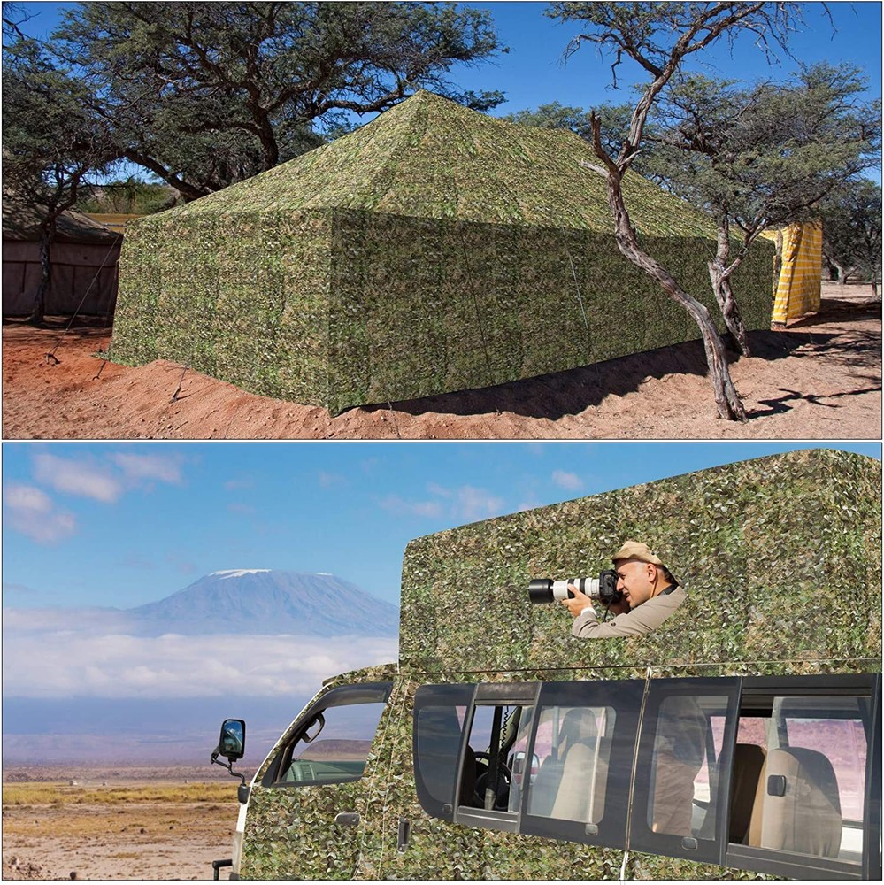 Camouflage Mesh Net Bulk Roll Camo Netting Blinds for Camping Shooting Sunshade