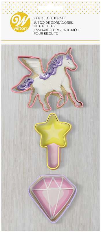Cookie Cutter 3/Pkg Unicorn, Wand, Diamond
