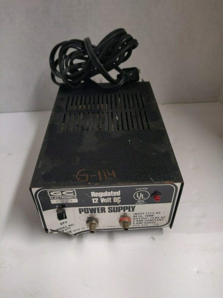GC Electronics Regulated 12V Power Supply 13.8 Volts DC