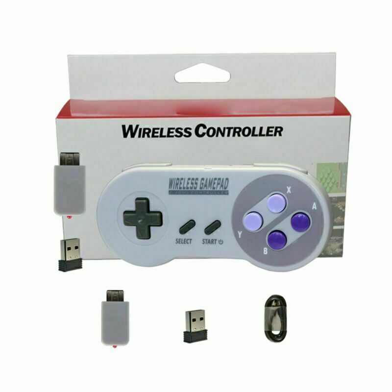 USB Wireless Gamepad Controller For Super SNES Classic Mini Game Console