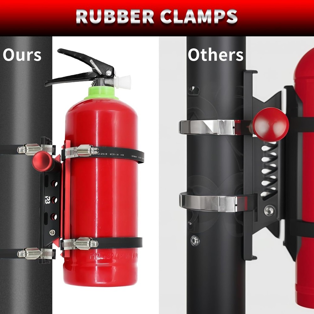 Universal Quick Release Fire Extinguisher Mount, CNC Aluminum Adjustable Roll...