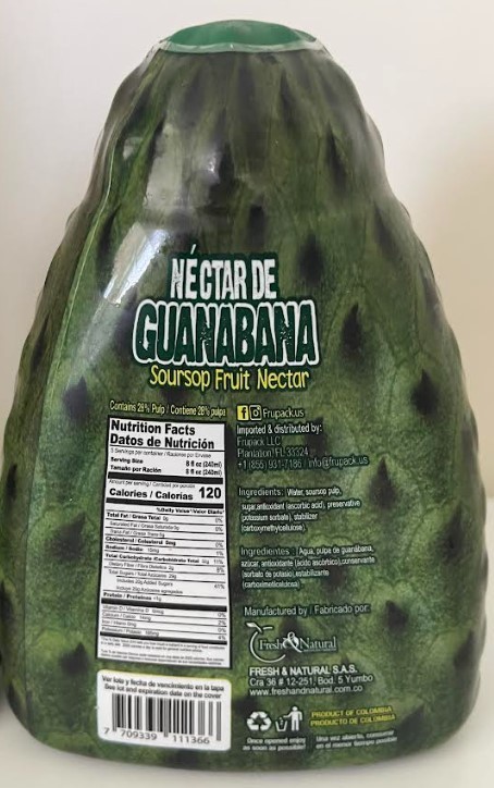 2 PACK GUANABANA JUICE PULP + NECTAR