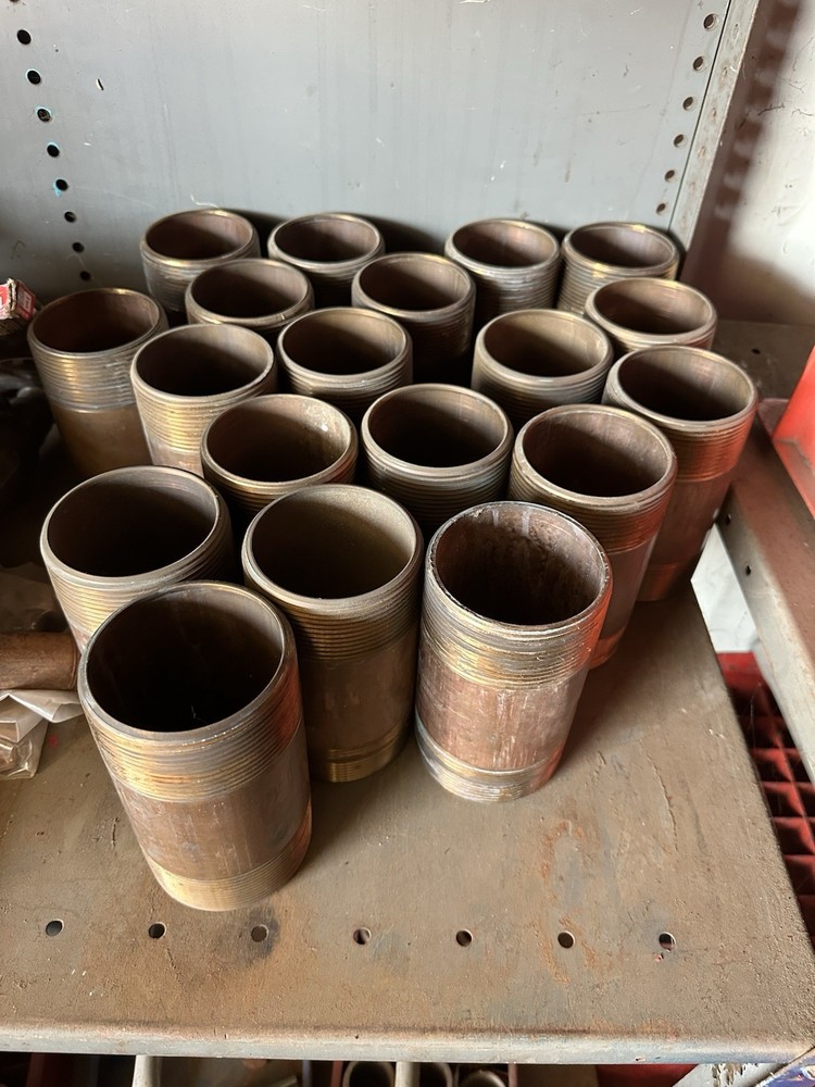 3”x6” Brass Nipples Never Used