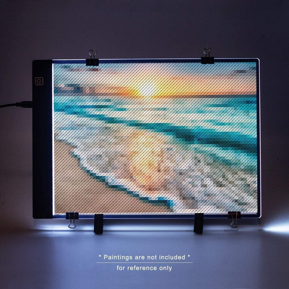 Diamond Painting A4 LED Light Pad, Ultra-Thin Adjustable Brightness Diamond A...