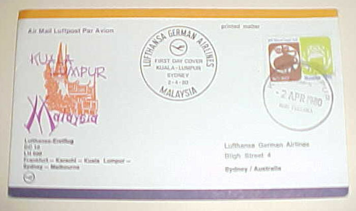MALAYSIA  AUSTRALIA KL FLIGHT 2 APRIL 1980