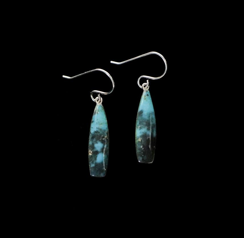 Webster Collection Evans Turquoise & Sterling Dangle Earrings