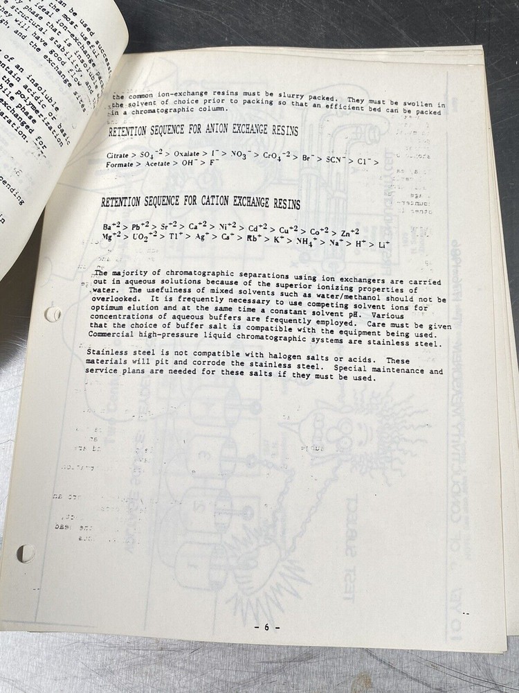 Varian Gas Chromatography / Hp Multiprogrammer- Users Manual / Instructions Book