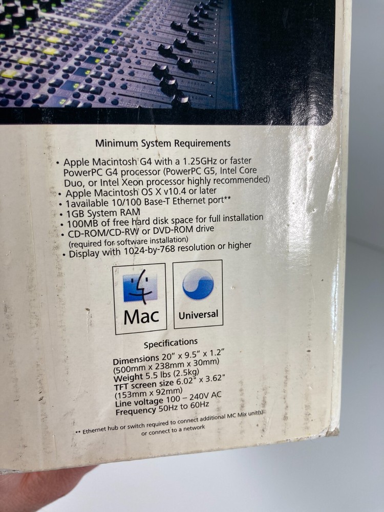 Euphonix MC Control Avid Audio Media Controller Mixer with Power Adapter in Box