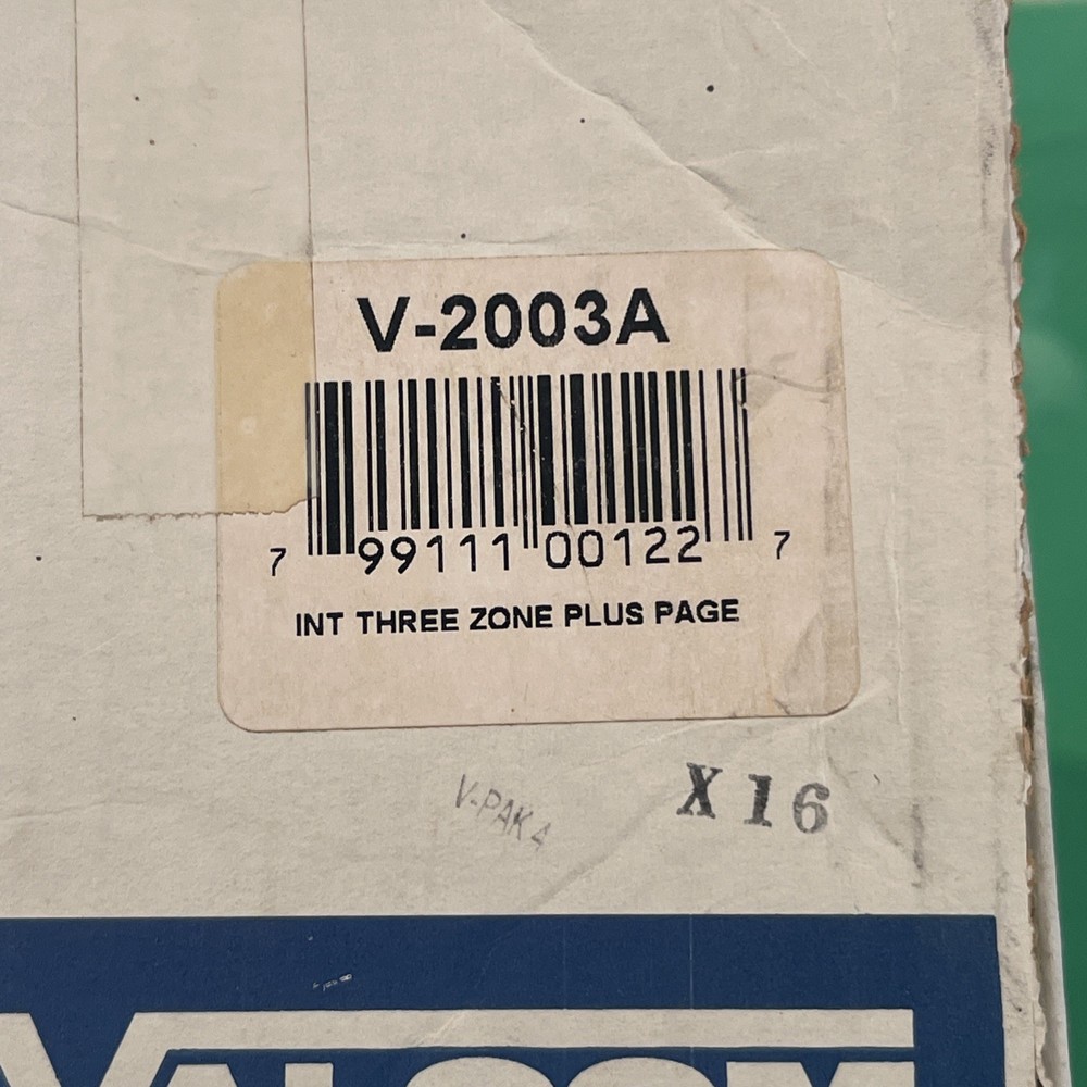 VALCOM V-2003A Page Control 3 Zone Plus Page 0799111001227 From Working System