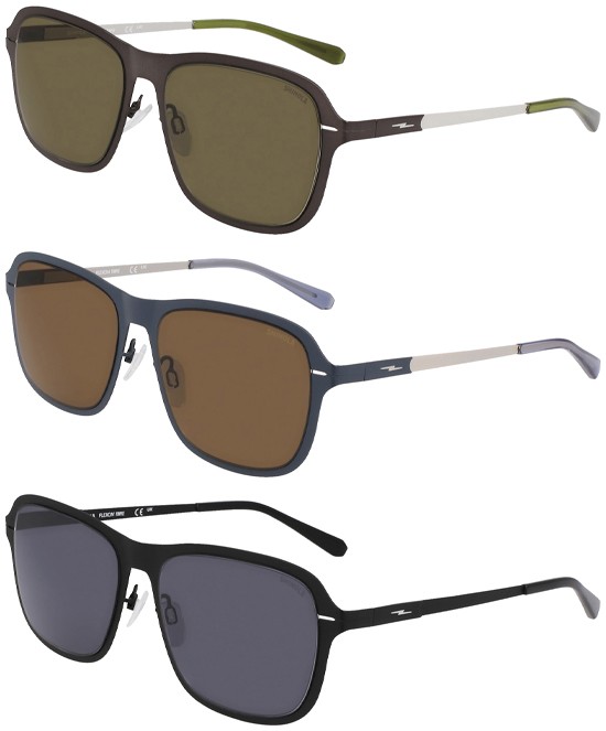 Shinola Soft Square Sunglasses w/ Flexon Memory Temples - SH3101S