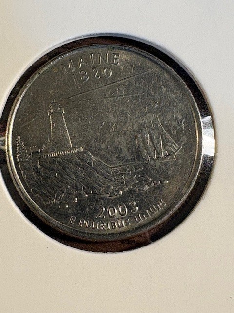 2003 P Maine State Quarter AU