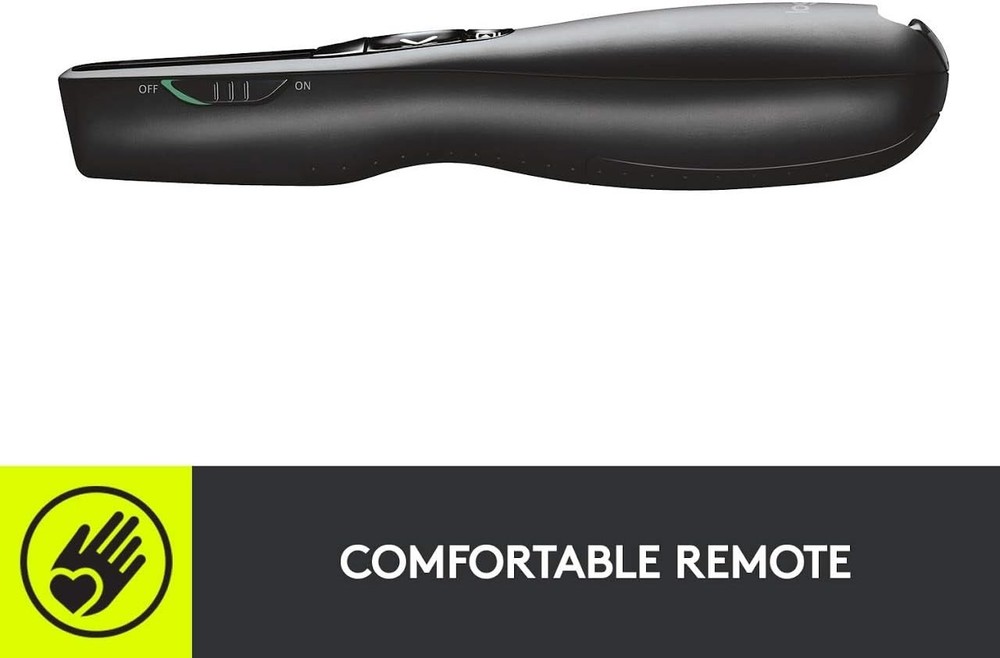 Professional Grade Wireless Presentation Remote with LCD Timer & Green Laser