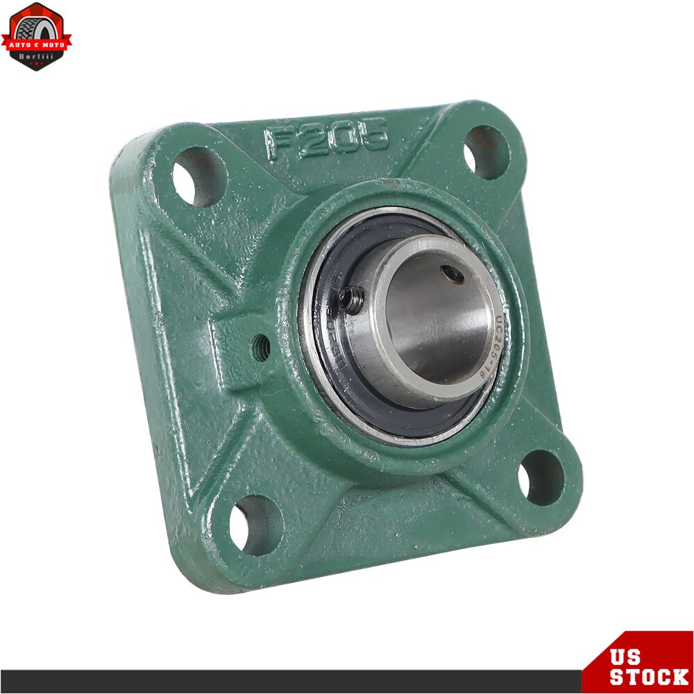 10 Pack UCF205-16 1" Bore 4 Bolt Solid Base Pillow Block Flange Bearing