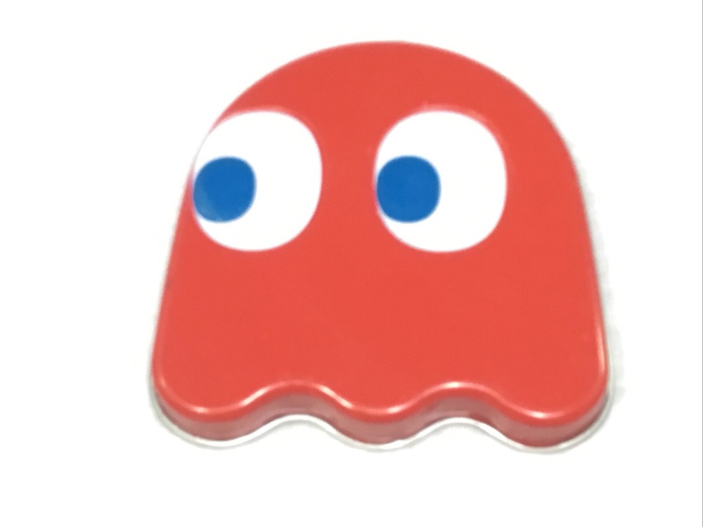 2011 Nampo Pac-Man Empty Red Blinky Candy Tin Container with Lid