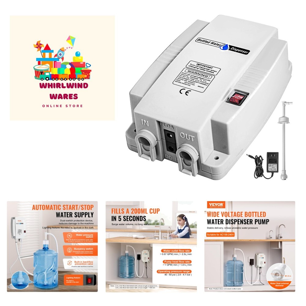 5 Gallon Dispensing System, Automatic Electric Water Dispenser, Single Inlet ...