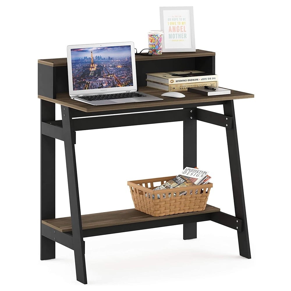 Columbia Walnut A Frame Computer Desk Simplistic Style W Easy Assembly & Modern
