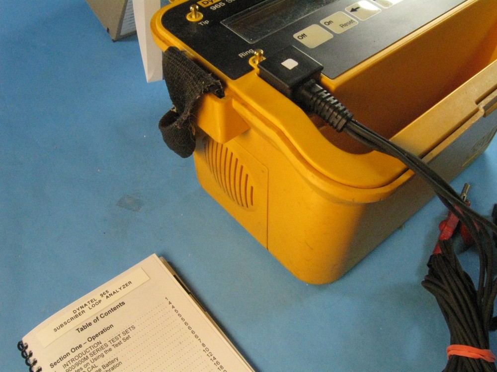 3M Dynatel 965 Subscriber Loop Analyzer & new Batt & 85 page instruction book
