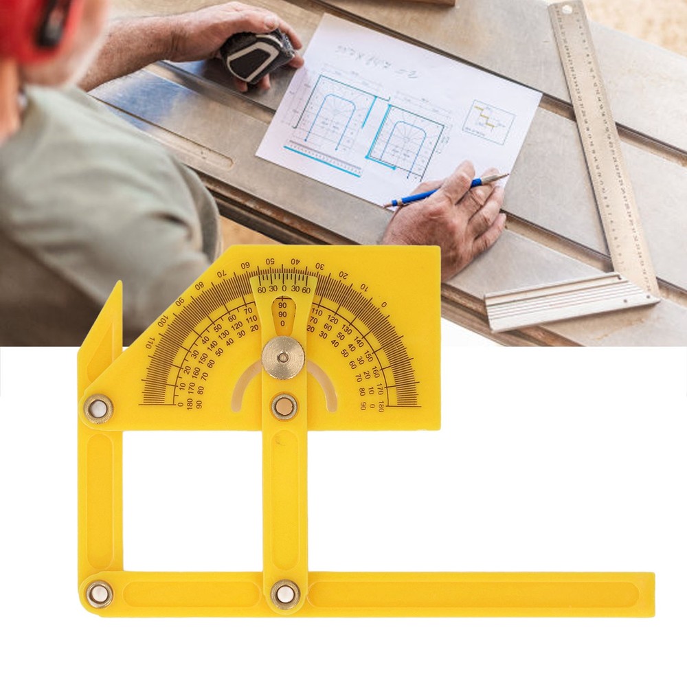Foldable Protractor Corner Angle Finder 4 Links Design For Woodworking Projects