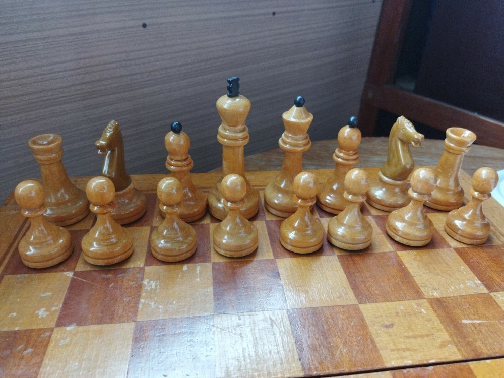 Vintage soviet old chess