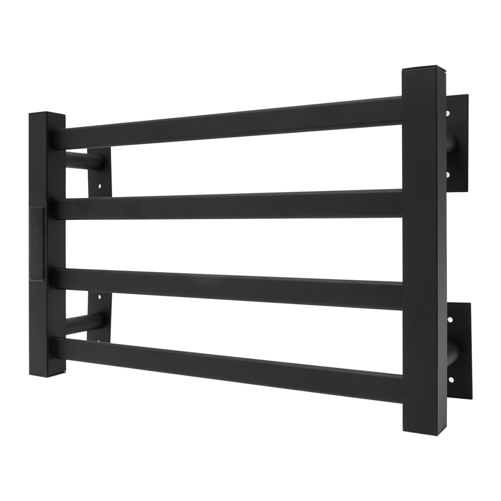 4-Layer Electric Heated Towel Rack with Control Panel, Wall-mounted Towel Rail