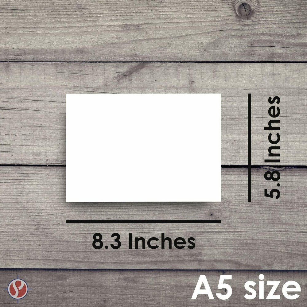 A5 White Memo Pads - Chipboard Backing - 50 Sheets Per Pad, 10 Pads Per Pack